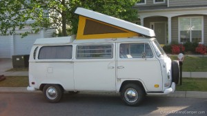 Our Campervan on arrival at North Carolina