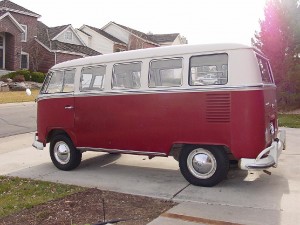 L555 Titian red L472 Beige grey vw camper