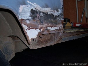 van short sill needs replacing