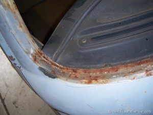 Surface rust only front window bed seal
