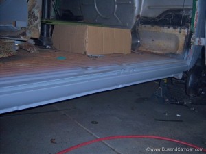 Cargo door sill all repaired and ready to go