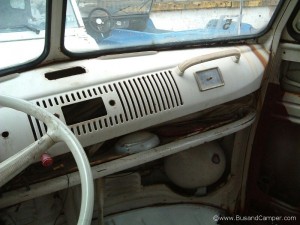 VW Bus deluxe dash original radio hole