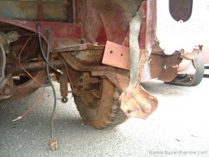 Rusted out battery tray VW Camper