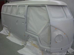 Before final coat of paint our Volks Van