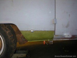 Campervan short rocker sill replacement