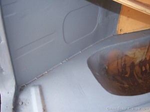 full on custom sheetmetal repair to our Westfalia