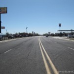 Empty and deserted route 66 at Seligman