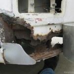 Rusted out lower nose on our VW