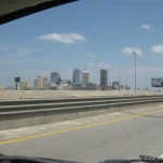 Big city as we leave 66