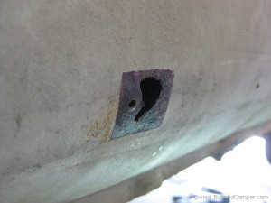 Removing pinhole rust