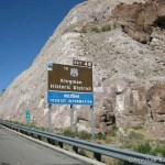 Historic route 66 road sign