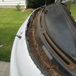 Window bed rust and previous repair VW Camper