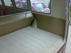 VW Camper Interiors - rear quarter panels in mesh platinum