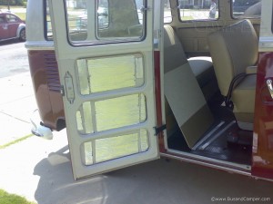 VW Soundproofing damper on cargo door