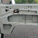 cleaned up original vw bay inside of front door