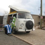 VW Camper resting nicely for the night at Grants