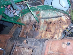 lots of rust on our vw camper front floor
