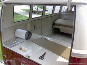 VW Camper soundproofinng luggage compartment