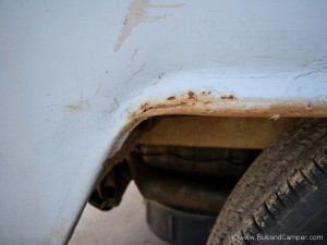 Rear quarter panel previous repair