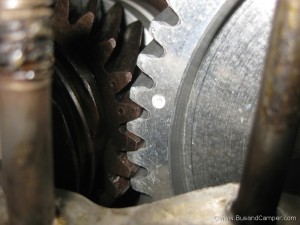 VW camshaft aligned with crank marks