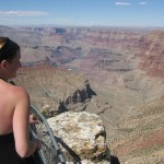 Katie stunned by the view in Arizona