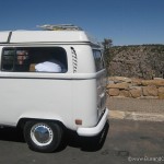 VW Westfalia leaving the Grand Canyon