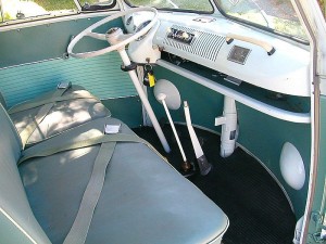 vw camper front seats and deluxe clock