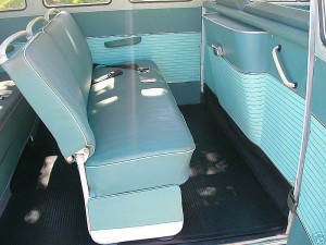 vw camper full width middle seat como green original