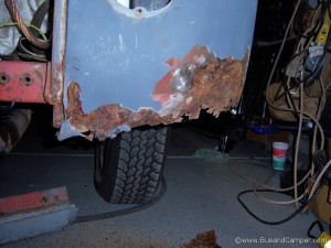 right rear corner rust on our van