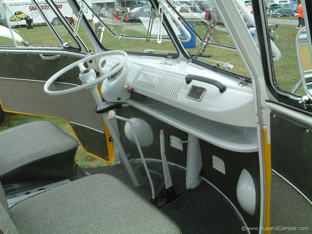 yellow bus interior